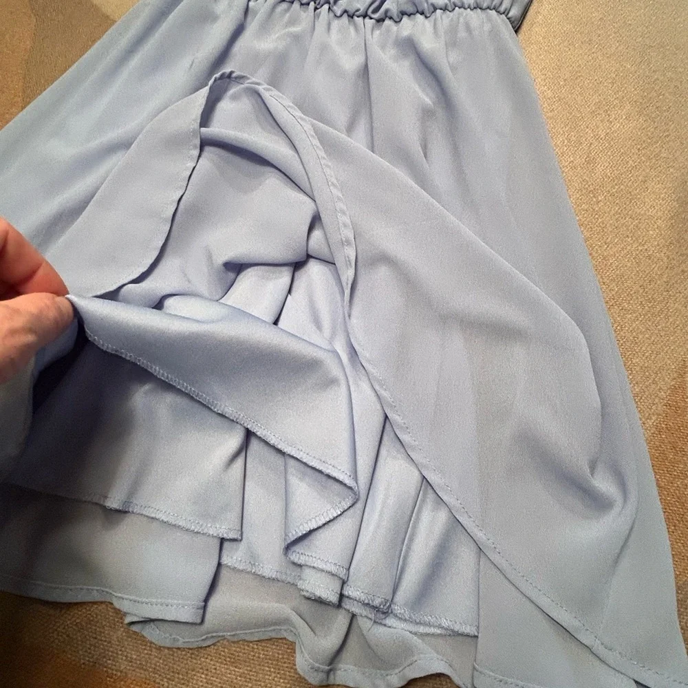 Flattering easy care, all occasion, Periwinkle Dress, Small